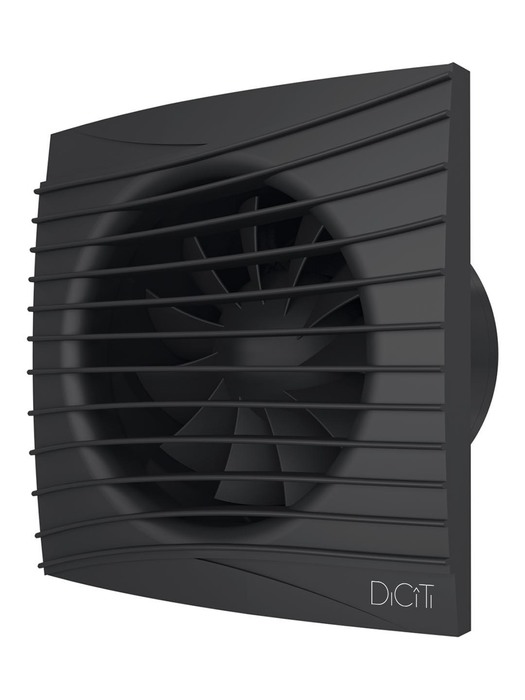 DiCiTi SILENT 5C Matt Black вытяжка для ванной диаметр 125 мм
