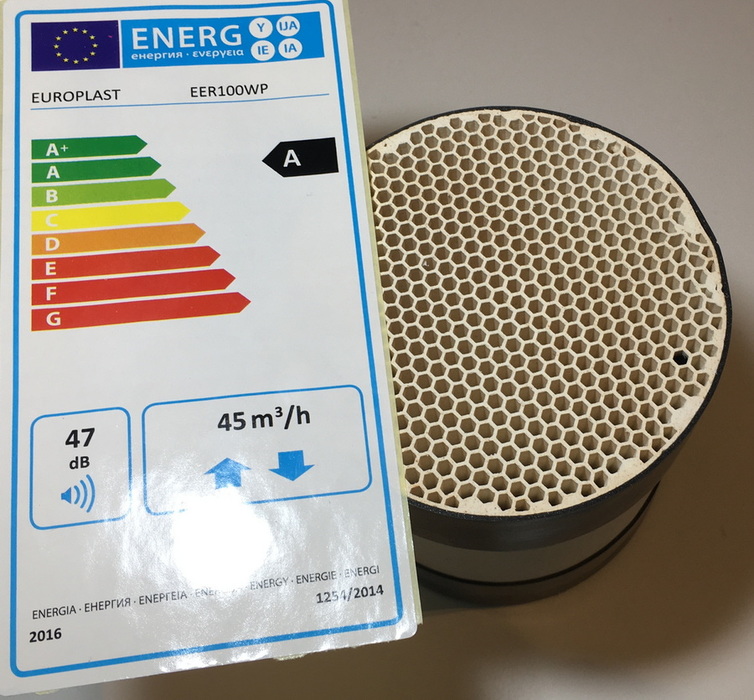 Europlast EER100WP внутристенный рекуператор c проводом и выключателем