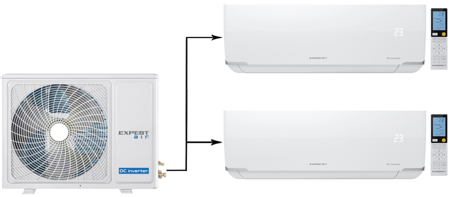 EXPERTAIR Multi proff ZACM-IE/2/14NPZ/ZAC-MIE/PR09NPZ*2 мульти сплит система