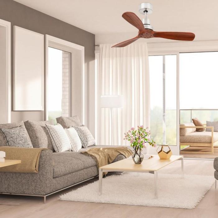 Faro MINI LANTAU MATT NICKEL (33508DC) потолочный вентилятор