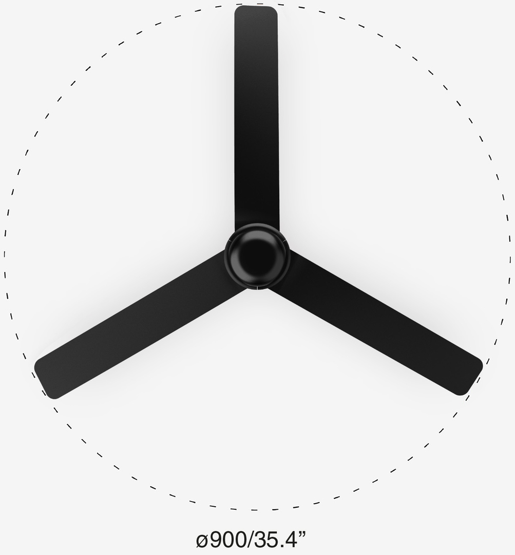 Faro MINI PUNT TUB S Black потолочный вентилятор
