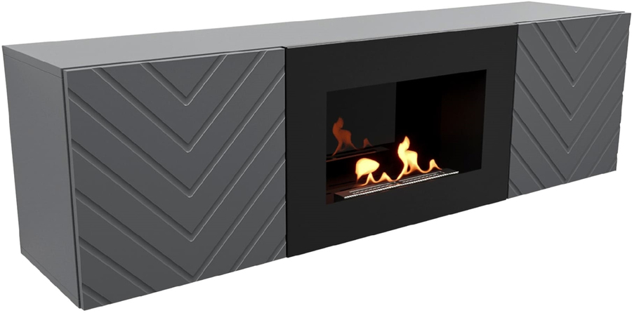 Firelight BFP/P-1400V графит напольный биокамин
