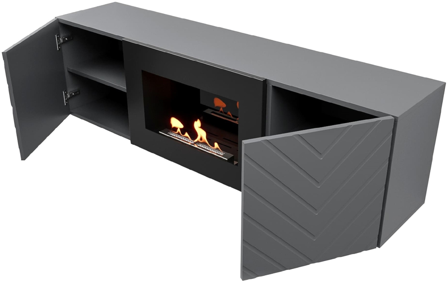 Firelight BFP/P-1400V графит напольный биокамин