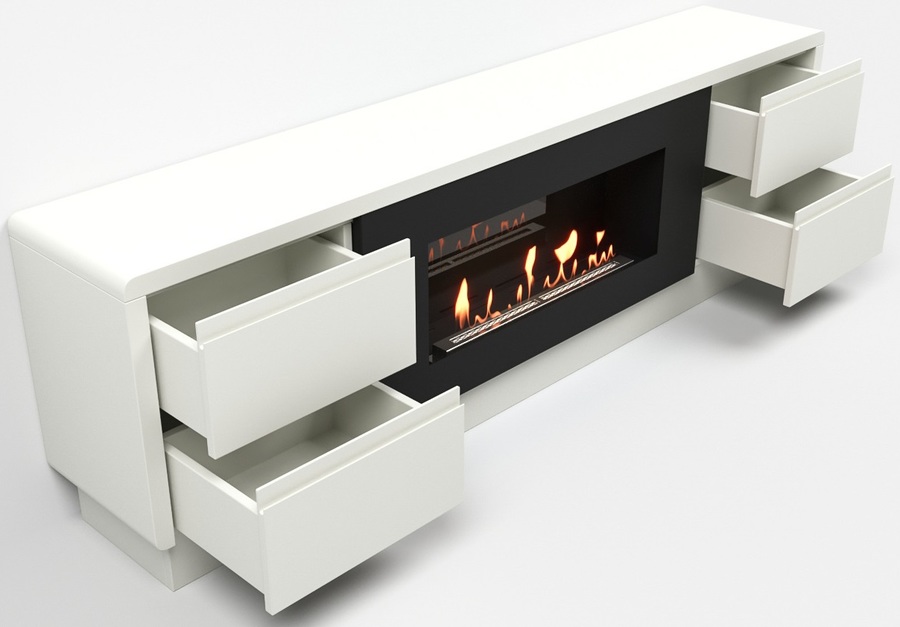 Firelight BFP/P-1700 lux белая напольный биокамин