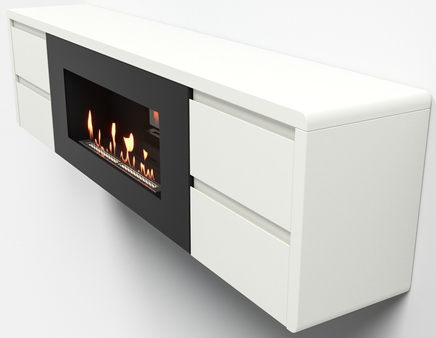 Firelight BFP/P-1700 lux белая напольный биокамин