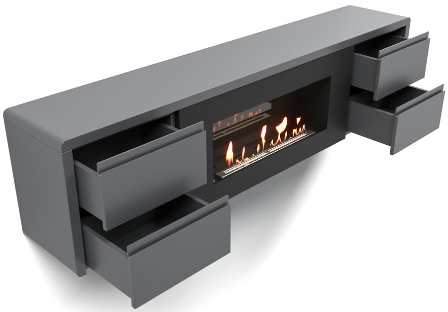Firelight BFP/P-1700 lux графит напольный биокамин