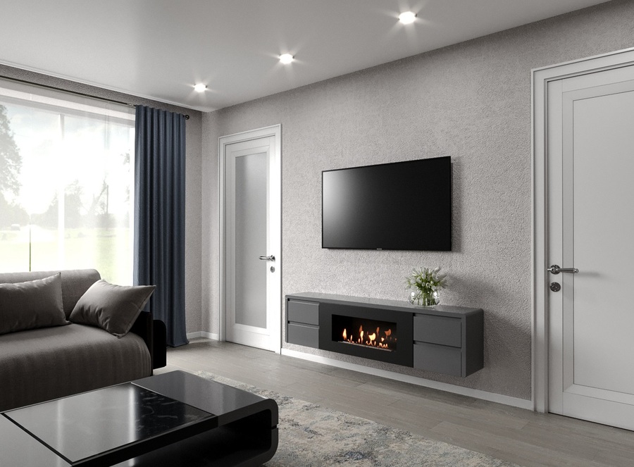 Firelight BFP/P-1700 lux графит напольный биокамин