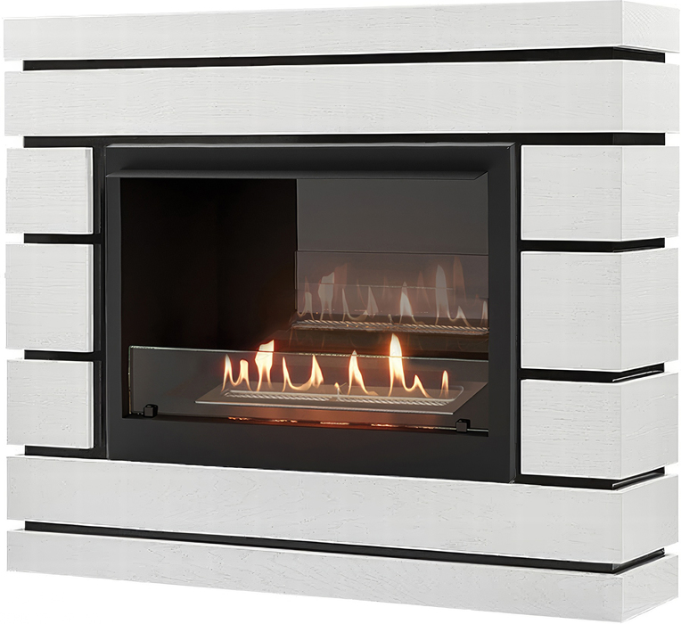 Firelight BFP/P-2520 с порталом Moderno 25 шпон белый дуб напольный биокамин