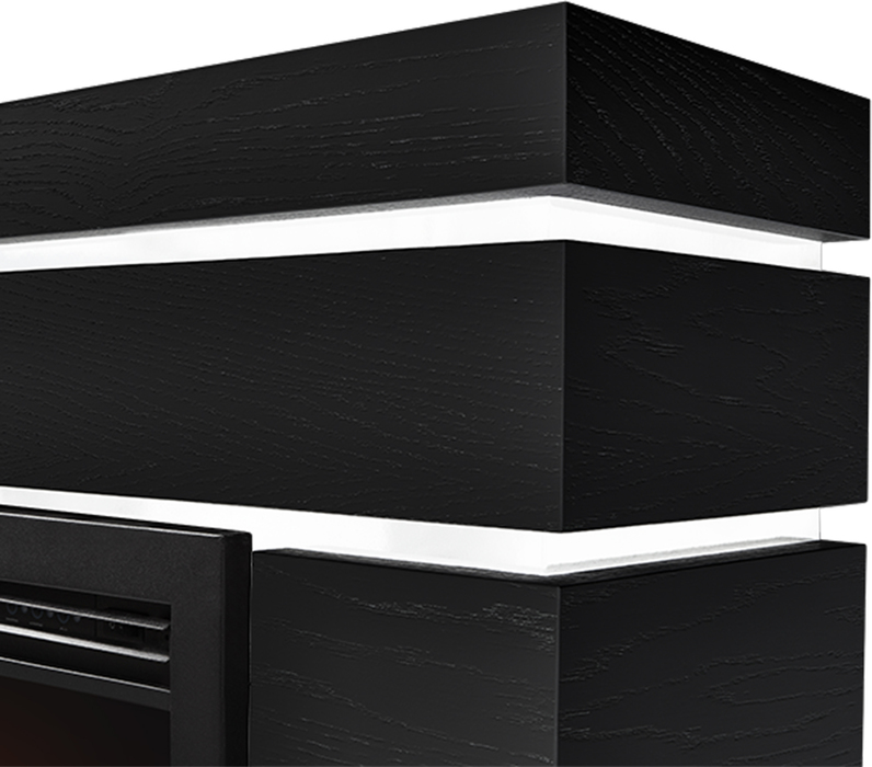 Firelight BFP/P-2520 с порталом Moderno 25 шпон чёрный дуб напольный биокамин