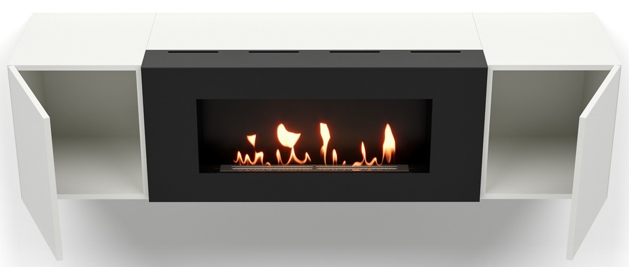 Firelight BFP-P1600 белая настенный биокамин