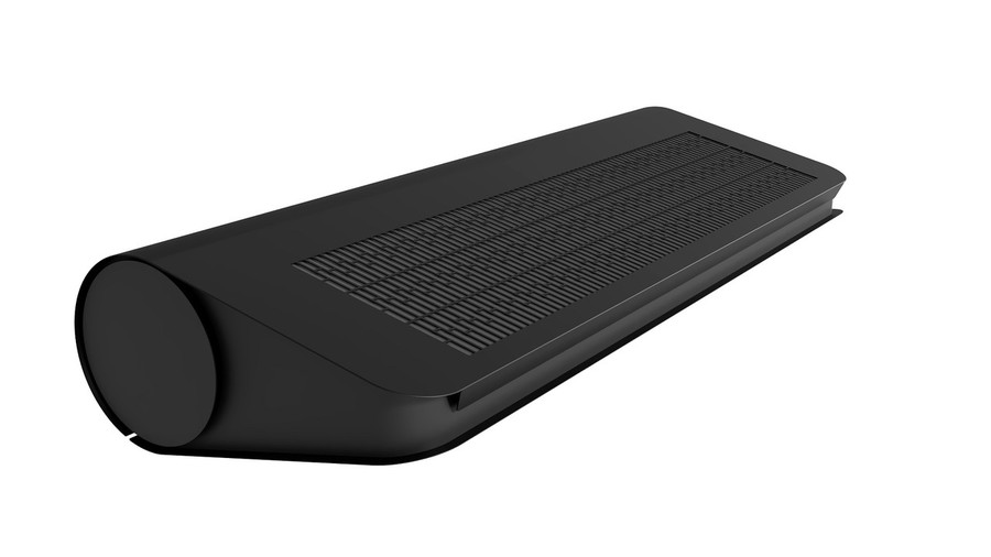 FLOWAIR Slim-W-150 черная водяная тепловая завеса