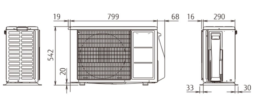 Fujitsu AOYG14KBTA2 внешний блок мульти сплит-системы