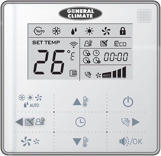 General Climate KJR-29B/BK пульт управления