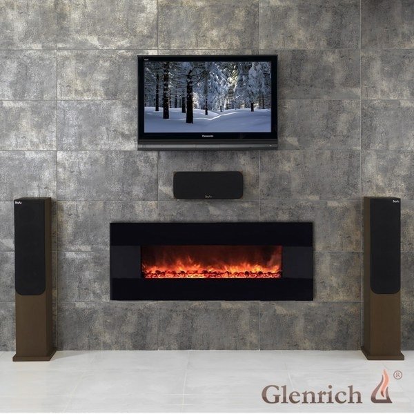 Glenrich Freеstyle (цвет-Черный) российский фронтальный электрический камин