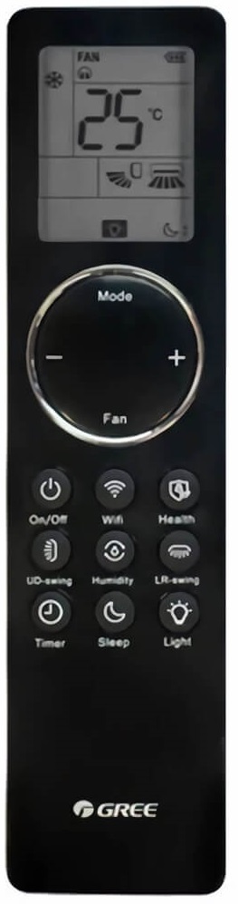 Gree Airy GWH12AVCXD-K6DNA1A/I (black) настенный внутренний блок мульти-сплит системы