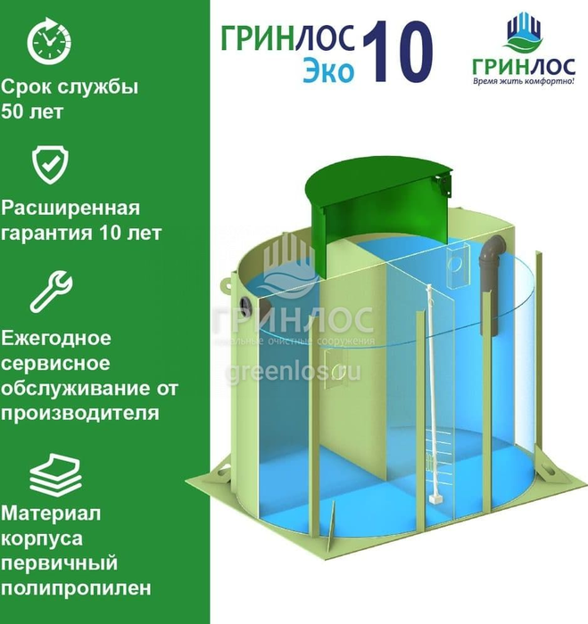 Гринлос Эко 10 септик