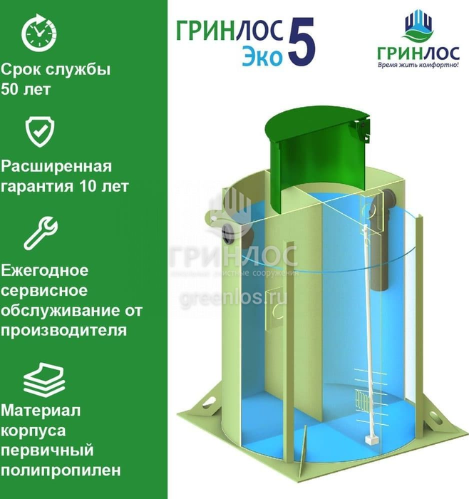 Гринлос Эко 5 септик