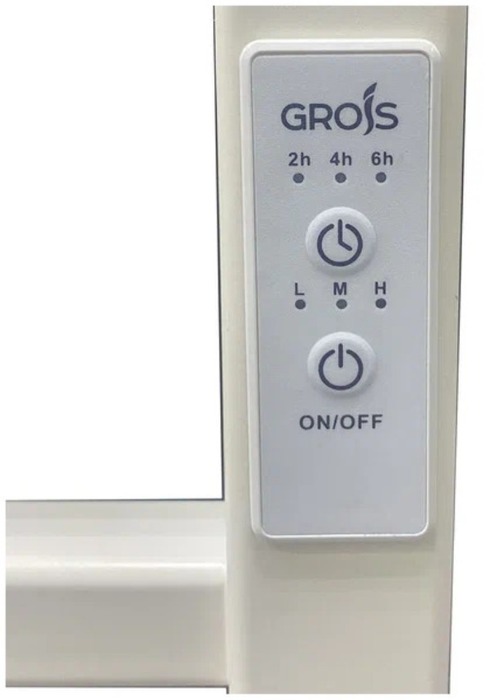GROIS Alex GR-101 400/600 П6 RAL9016 U электрический полотенцесушитель лесенка