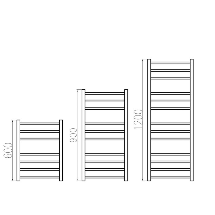 Grota Estro 530x1500 El электрический полотенцесушитель лесенка