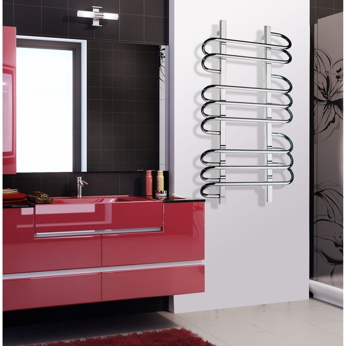Grota Rivolo 500x600 El из нержавейки комбинированный полотенцесушитель