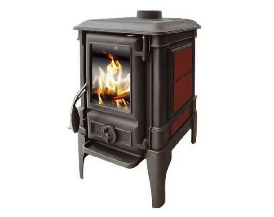GUCHA ARINA 1110 ЭМАЛЬ DARK RED дровяная печь
