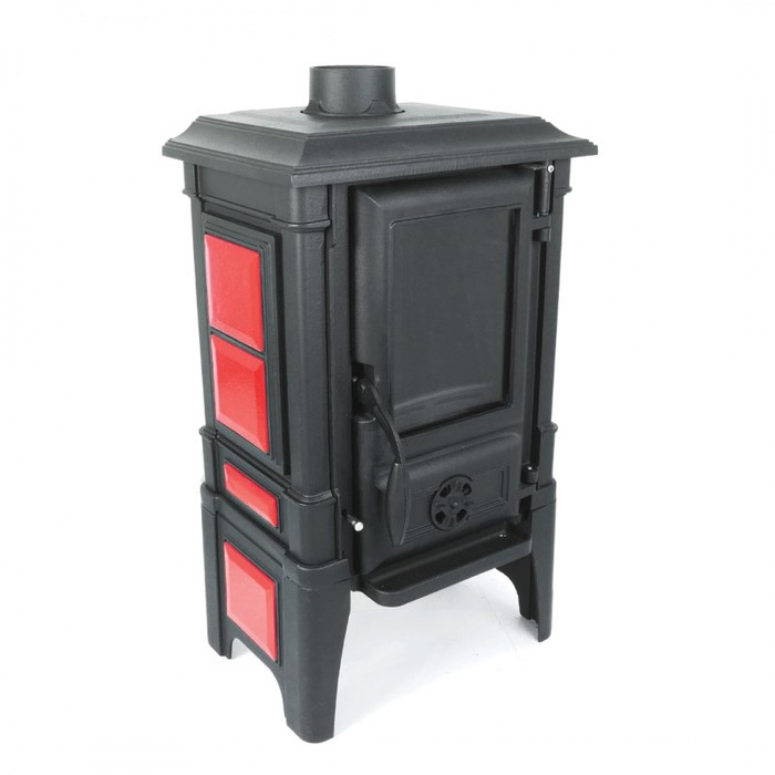 GUCHA ARINA 1210 ЭМАЛЬ DARK RED дровяная печь