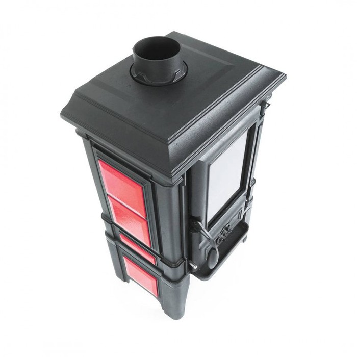 GUCHA ARINA 1210 ЭМАЛЬ DARK RED дровяная печь
