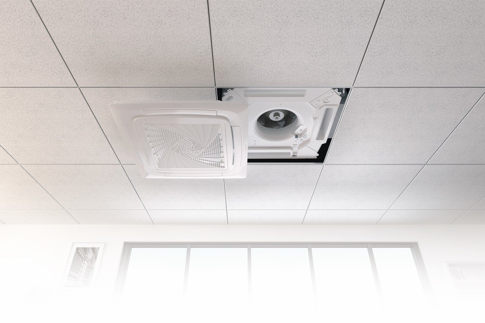 Haier AB105F2LR1FA/1U105F2LQ1FB кассетный кондиционер