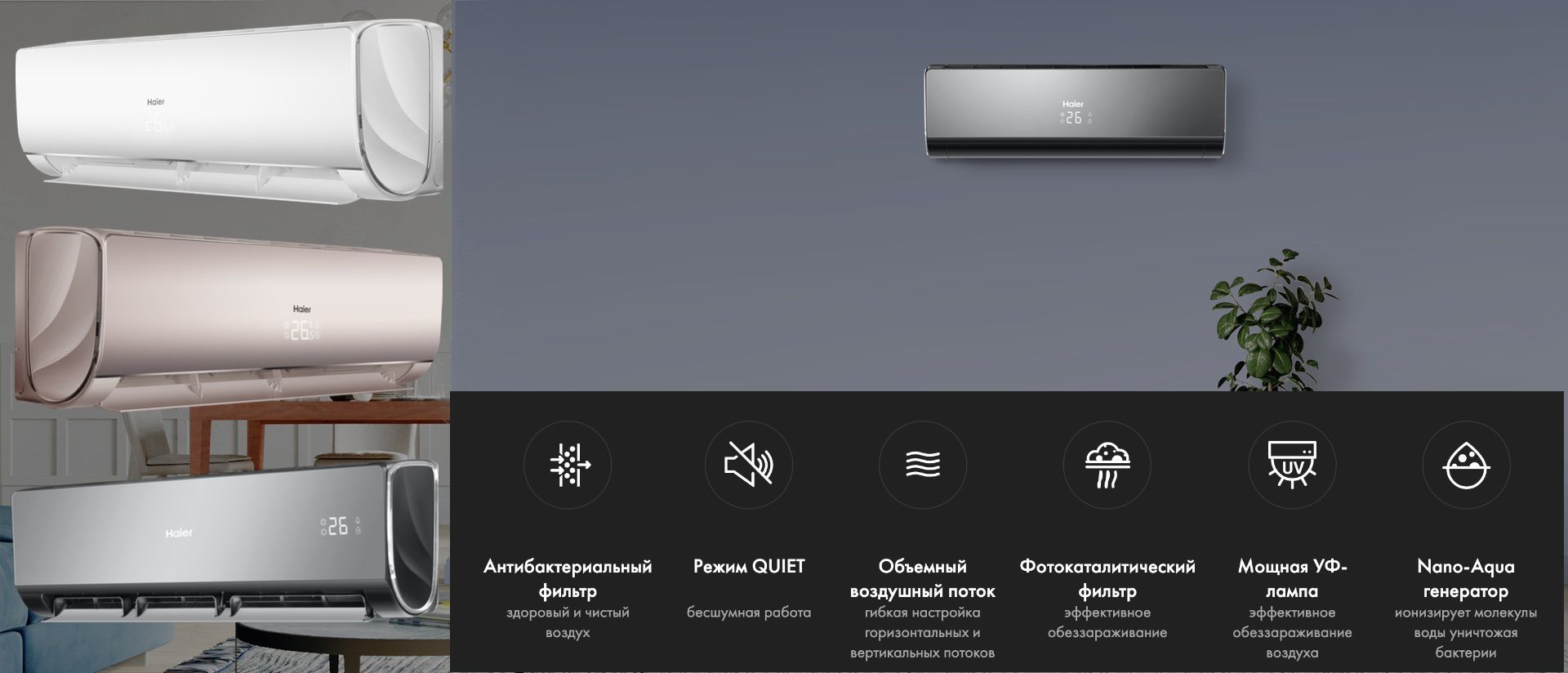 Haier Flexera AS24NS3ERA-W/1U70S2SJ2FA настенный кондиционер