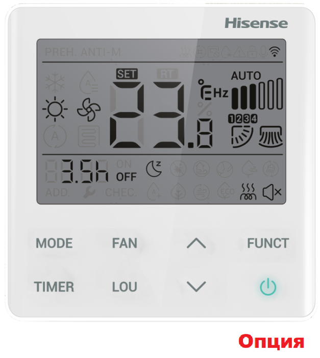 Hisense Free Match AKT-09UR4RK8 Wi-Fi напольно-потолочный внутренний блок мульти-сплит системы