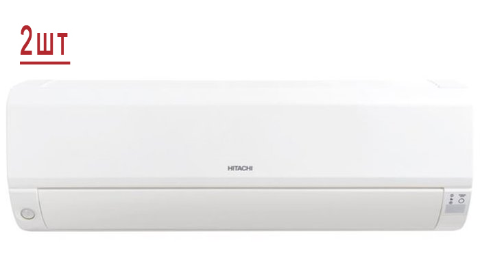 Hitachi RAM-33NP2E/ RAK-15QPE*2 мульти сплит-система на 2 комнаты
