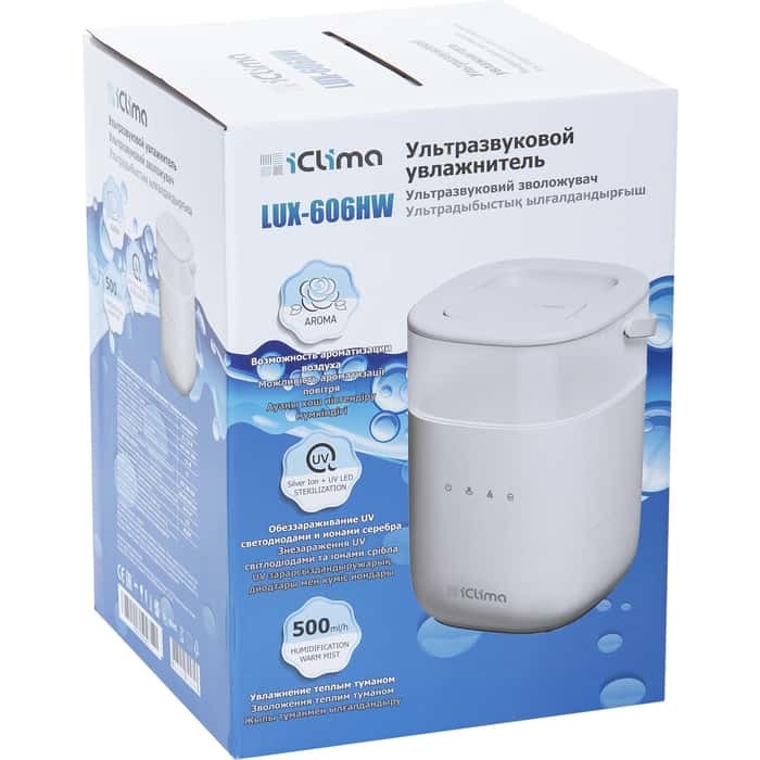 IClima LUX-606HW ультразвуковой увлажнитель воздуха