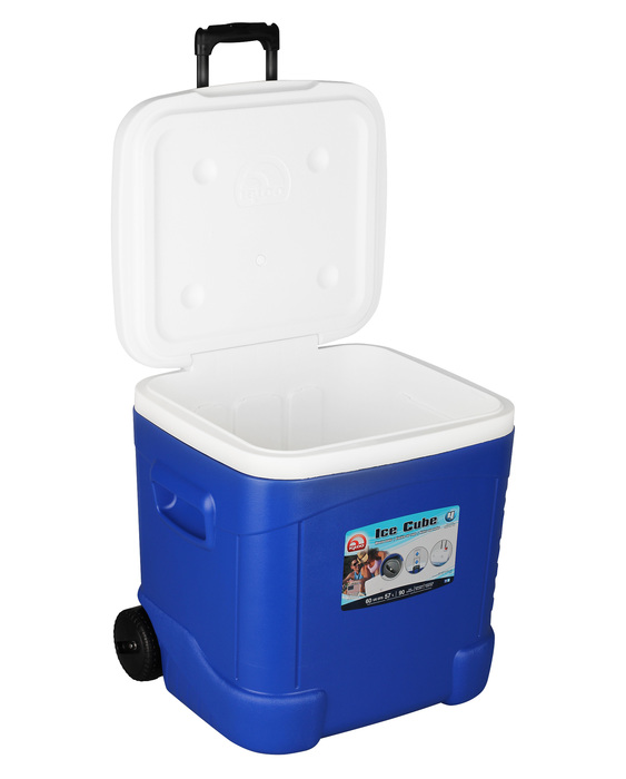 Igloo Ice Cube Maxcold 60 Roller на рыбалку изотермический пластиковый контейнер
