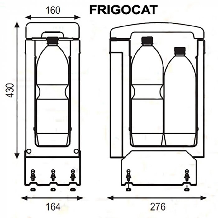 Indel B FRIGOCAT 12v компактный термоэлектрический автомобильный холодильник