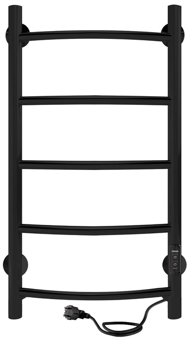 INDIGO Arc Lux б/п (el) 80/40 Черный муар электрический полотенцесушитель лесенка
