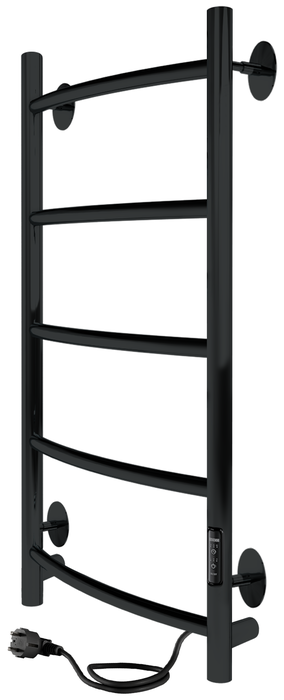 INDIGO Arc Lux б/п (el) 80/40 Черный муар электрический полотенцесушитель лесенка