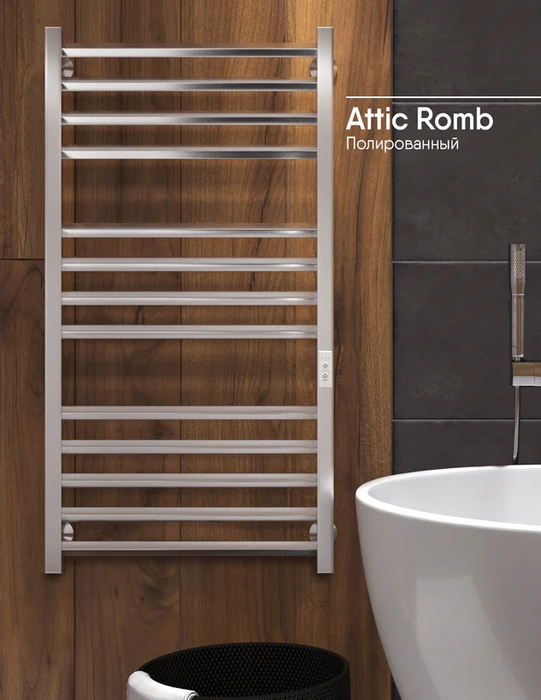 INDIGO Attic Romb (el) 100/50 Полиров. электрический полотенцесушитель лесенка
