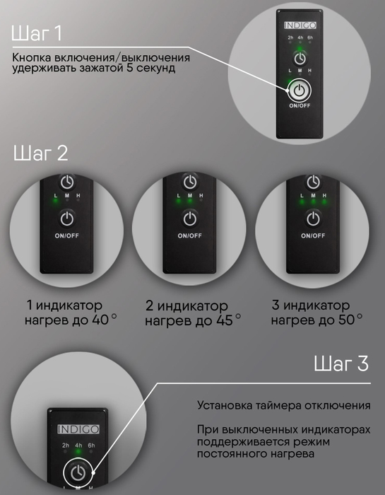INDIGO Oktava Slim 3 (el) 60/50 Gun Metal электрический полотенцесушитель лесенка