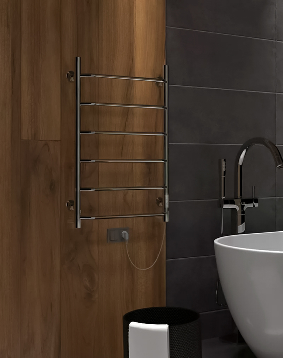 INDIGO Roof Lux б/п (el) 80/50 Полиров. электрический полотенцесушитель лесенка