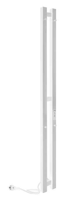 INDIGO Style PRO (el) 120/10 Белый матовый электрический полотенцесушитель лесенка