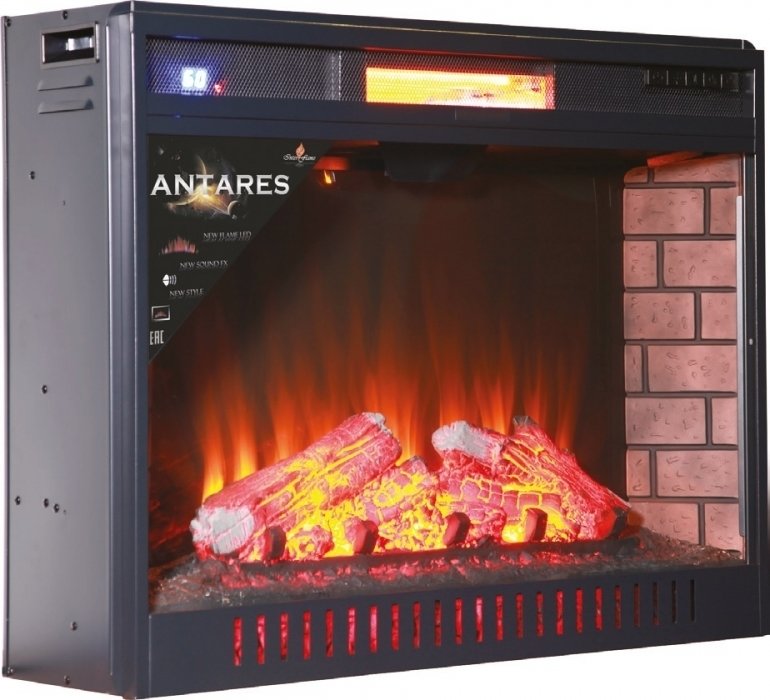 InterFlame Antares 31 LED FX QZ широкий очаг 2D