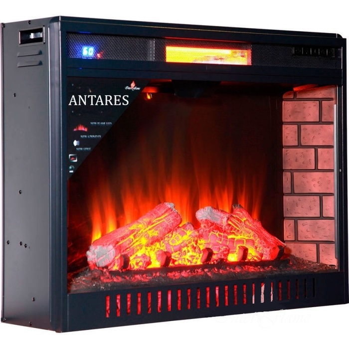 InterFlame ANTARES 33 LED FX QZ широкий очаг 2D