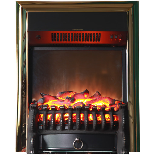 InterFlame Fobos FX M Black/Brass классический очаг 2D