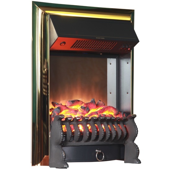 InterFlame Fobos FX M Black/Brass классический очаг 2D