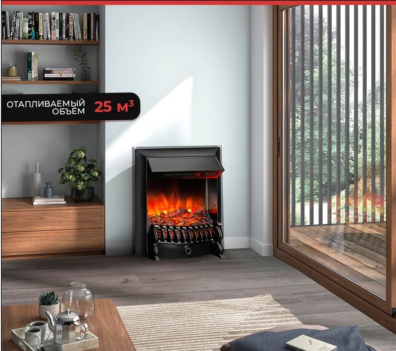 InterFlame Fobos LUX классический очаг 2D