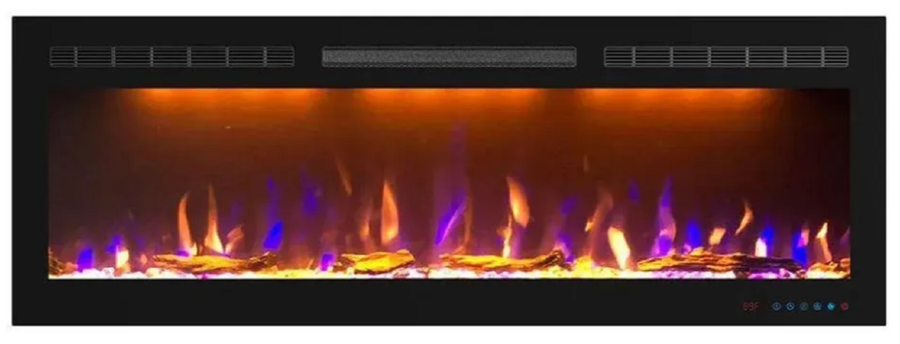 InterFlame FreeSpace 55 LED FX QZ широкий очаг 2D