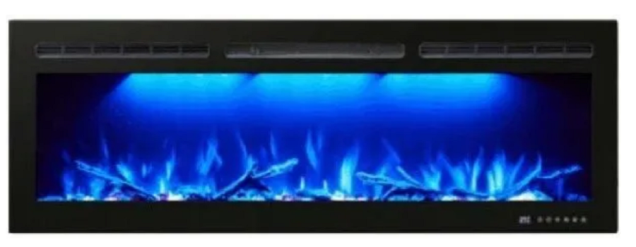 InterFlame FreeSpace 55 LED FX QZ широкий очаг 2D