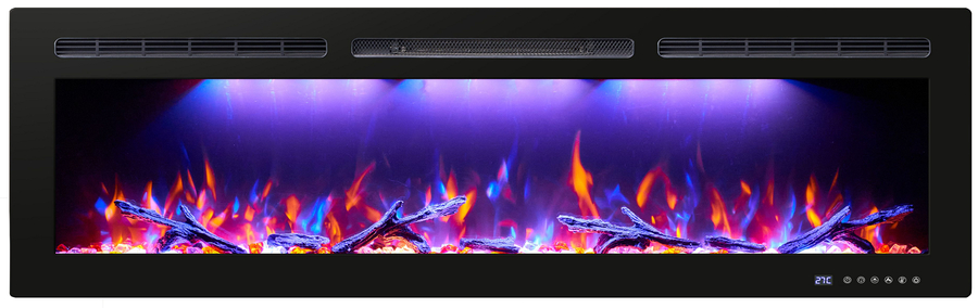 InterFlame FreeSpace 70 LED FX широкий очаг 2D