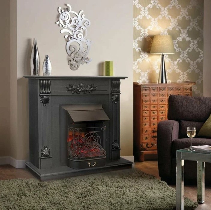 InterFlame Majestic BLACK классический очаг 2D