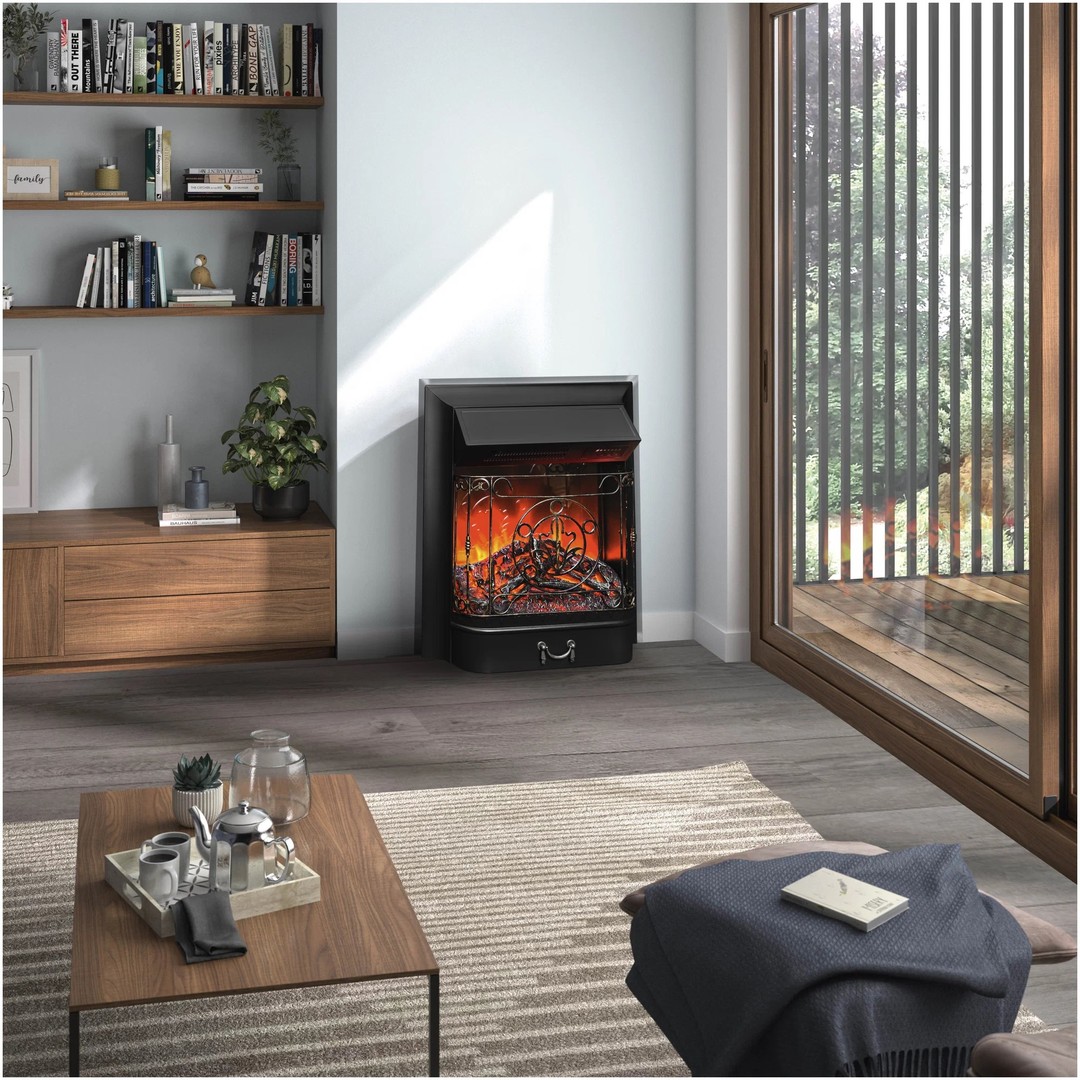 InterFlame Majestic BLACK классический очаг 2D
